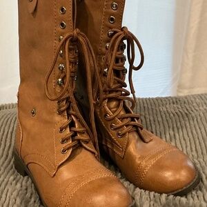 Wild Diva Jetta Lace Up Boots